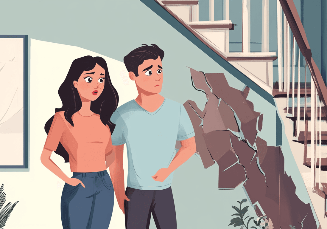 stressed over the property